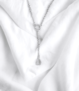 Venta al por mayor 18-inch Lab Grown Diamond Lariat Y Collar Excelente Calidad Plata Esterlina Diseño de Moda - Product Image 6