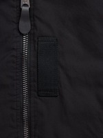 Blouson Bomber en Toile Unisexe Brotherhood pour l'Hiver, à Capuche, Coupe-Vent, avec Logo sur le Devant et Doublure en Coton