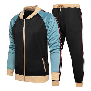 Chándal cortavientos con cremallera para hombre al por mayor, conjunto de vendedor de ropa deportiva cortavientos y transpirable para la temporada de otoño - Product Image 2