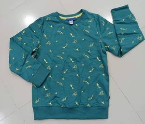 Sudadera de cuello redondo transpirable respetuosa con el medio ambiente con logotipo personalizado para bebés, jersey liso informal de tejido a juego para la familia - Product Image 3