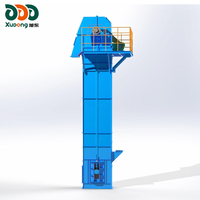 Élévateur à godets vertical industriel haute capacité XUDONG en nylon pour céréales, ciment, poudre, sable – Machine de levage réglable