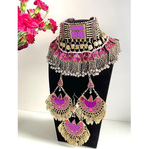 Vente en gros Nouveau design Afghan Kuchi fait à la main Collier Boucles d'oreille Ensembles de bijoux Dernière mode Afghan Kuchi Vintage Ensembles de bijoux - Product Image 4