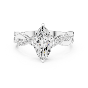 แหวนเจ้าสาวสไตล์อินเดีย10k ประดับด้วยหิน - Product Image 4