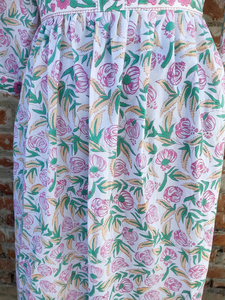 Bloque de mano impreso 100% algodón vestido indio Casual túnicas y vestido largo con decoración bordada" - Product Image 2