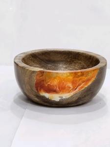 Bol en résine époxy poli, classique, écologique, luxueux, élégant, vert sarcelle, pour salade/fruits, cadeau, fait à la main, vaisselle de maison - Product Image 3