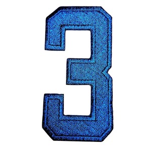 Transfert de chaleur mode 3D Logo grandes lettres chiffres et nom vêtement Chenille patchs sweats à capuche patchs Chenille personnalisés - Product Image 1