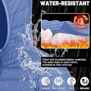 Customizable Mens Quilted Puffer Jacket Lightweight Warm Windproof Hooded Winter <b>Coat</b> OEM Wholesale Private Label Supported - Product Image 3