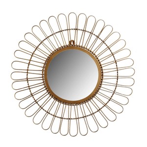 Espejo de pared con marco de hierro rústico, estilo de granja, forma geométrica Vintage, sensación que hace que este espejo sea un hermoso punto focal para cualquier habitación - Product Image 5