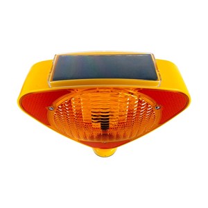 Set de Señalizadores Triangulares Solares Amarillos para Tráfico, con Función Intermitente, para Carreteras, con Clasificación IP65, Material de PC, Característica de Seguridad - Product Image 5