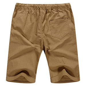 Logo personnalisé OEM Design 100% Lilen Short de surf avec cordon de serrage de couleur marron clair uni pour hommes pour l'entraînement de BD - Product Image 4