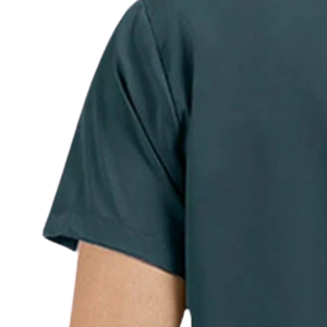Unisex Medical <b>Scrub</b> Suit V Neck Short Sleeve Top Cargo Pants Woven Fabric Eco-Friendly Beauty <b>Salon</b> Customized Color - Product Image 5