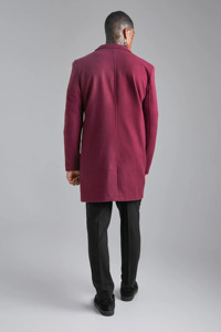 เสื้อโค้ทลำลองขนสัตว์สำหรับผู้ชาย, เสื้อโค้ทผ้าวูลตัวยาวกันลมไซส์ใหญ่พิเศษสำหรับฤดูใบไม้ร่วงและฤดูหนาวดีไซน์ใหม่ล่าสุดสำหรับผู้ชาย - Product Image 2