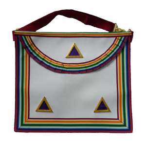 Tablier maçonnique en cuir personnalisé pour logo brodé, vente en gros au meilleur prix avec les meilleurs matériaux, tabliers maçonniques - Product Image 1