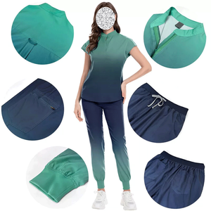 Ensemble d'uniformes d'infirmière à logo personnalisé gommages de beauté à manches courtes à la mode pour les médecins des hôpitaux dentaires - Product Image 6