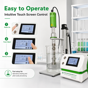 Lab 20kz 1500W <strong>Ultrasonic</strong> Homogenizer Sonicator Ultrasound Emulsification With Electric Bracket <strong>Ultrasonic</strong> Emulsifier Probe - Product Image 5