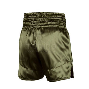 Nuevo estilo hecho a medida Muay Thai Board Shorts 100% poliéster secado rápido cintura elástica Color sólido hecho en Pakistán para hombres - Product Image 2