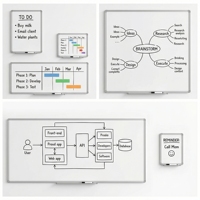 Tableau blanc magnétique en métal émaillé de haute qualité, durable, avec cadre en aluminium, fixation murale, non pliable, pour la maison, le bureau, l'école, l'éducation