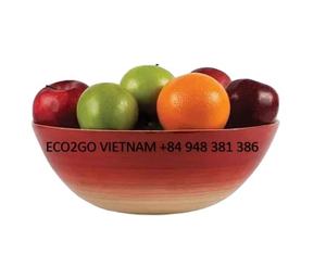 Hot Trend Natural Spun <b>Bamboo</b> Bowl/Spun <b>Bamboo</b> <b>Fiber</b> Bowl for Salad Serving 100% Handmade - Product Image 6