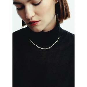 Juliette Yellow Gold Diamond Row Necklace - Product Image 2