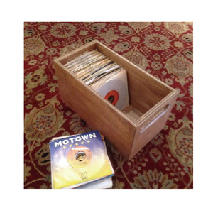 Caisse de <span class=keywords><strong>rangement</strong></span> et de présentation pour disques vinyles - Naturel - Product Image 1