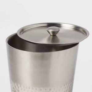 Premium Stainless Steel <b>Ice</b> <b>Bucket</b> <b>with</b> <b>Lid</b> and Scoop Hammered Base Design Insulated for Home Bar Parties and Gifting - Product Image 3