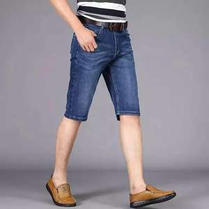 Pantalones cortos de mezclilla para hombre Vintage Streetwear Jorts Jean Shorts Pantalon Cargo Shorts - Product Image 4