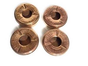 Cendrier en métal de cuivre martelé de qualité supérieure avec un design élégant, parfait pour les bars à la maison, les restaurants, les bureaux et le stockage des cendres de fumée - Product Image 2