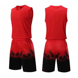 Ensemble d'uniformes de basketball de haute qualité, réversibles, respirants, antibactériens, à séchage rapide, nouveau design, vente en gros, option sur mesure, grandes tailles - Product Image 4