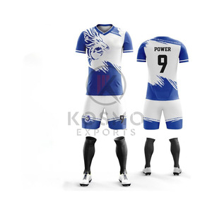 ชุดทีมคุณภาพสูง ปรับแต่งได้ด้วยเทคนิคการพิมพ์แบบดิจิตอล sublimation เสื้อกีฬา unisex ชุดฟุตบอล โพลีเอสเตอร์ 100% รับสั่งทำชื่อทีม - Product Image 5