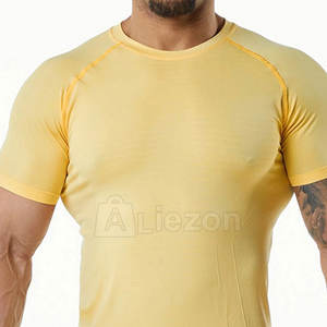 Quick Dry Muscle Fit <b>Shirts</b> <b>Moisture</b> <b>Wicking</b> Muscle Fit <b>Shirts</b> For Gym And Exercise In Stock - Product Image 5