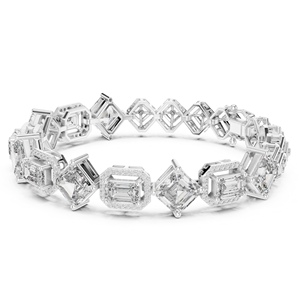 Pulsera de Lujo de Plata 925 para Mujer con Diamante de Corte Esmeralda Cultivado en Laboratorio con Certificación IGI, Regalo de Compromiso, Boda o Aniversario - Product Image 6