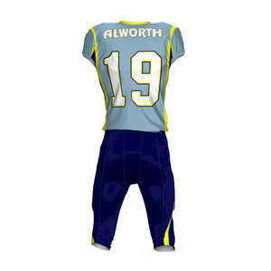 2023 Conjunto de uniforme deportivo transpirable de alta calidad para hombres de diseño personalizado Ropa de fútbol americano de talla grande a precio mayorista - Product Image 4