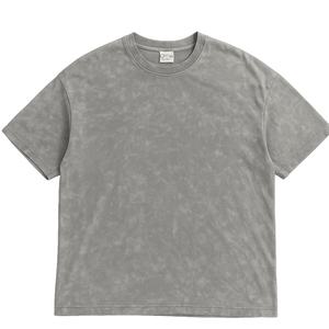 Camisetas de algodón de gama alta para hombre, camiseta transpirable suave de verano informal de manga corta con cuello estampado para mujer - Product Image 1