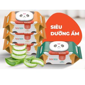 Toallitas Húmedas para Bebés KIKIN de Alta Calidad, No Tejidas, 100% Naturales, 80 Piezas, para la Limpieza de Bebés, Origen Vietnam - Product Image 3