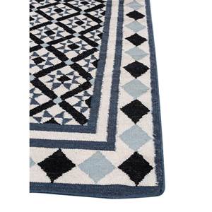 Alhambra Ivory - Alfombras de lana planas tejidas a mano con diseño geométrico de diamantes y rectángulos, alfombras de yute para el hogar, para la mesita de noche, ADWL-13160 - Product Image 4