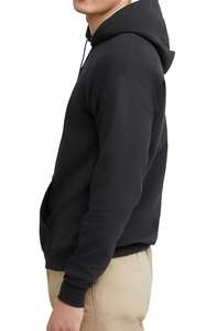 Sweat-shirts personnalisés en molleton argenté avec strass pour hommes, impression en relief de haute qualité, broderie en strass, sweat-shirts à capuche pour hommes - Product Image 3