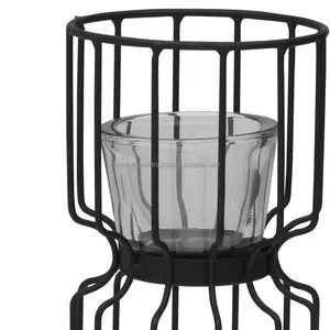 Zahid Exports ZE-3205X Handmade Bamboo <b>Candle</b> <b>Stand</b> for Christmas Home Decor-round Shape - Product Image 3