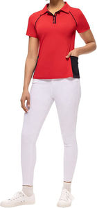 OEM verano moda mujer Golf para Polos tamaño personalizado sólido manga corta talla grande Slim Fit tejido Casual ropa deportiva - Product Image 6