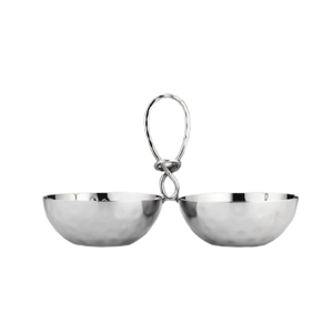 Cuenco DE SERVICIO DE Metal de grado alimenticio fácil de limpiar de alta tendencia, plato de latón de acero inoxidable para comedor, hogar, restaurante, fiestas de Hotel - Product Image 1