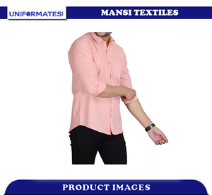 Trouser <b>Shirt</b> for <b>Men</b> 100% Premium Cotton Slim Fit Formal Wear <b>Safari</b> Style <b>Shirt</b> Turn-down Collar Full Sleeves Breathable Quick - Product Image 2