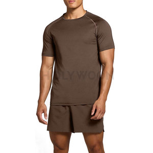 Camiseta Deportiva Ajustada de Punto para Hombre, Absorbe la Humedad, Secado Rápido, Ligera, Cómoda, para Gimnasio, Entrenamiento, Running, Ropa Deportiva - Product Image 3