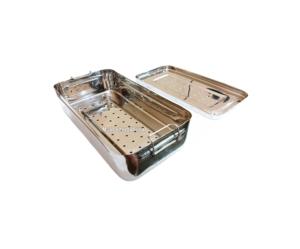 Caja de almacenamiento de instrumentos quirúrgicos de acero inoxidable autoclavable de 7x14x3,5 pulgadas caja organizadora de herramientas quirúrgicas de grado médico - Product Image 5