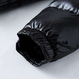 Chaqueta de Invierno Acolchada de Sherpa Unisex OEM, Chaqueta de Burbuja Regular con Cuello Alto, Logotipo Frontal y Diseño Personalizado - Product Image 5