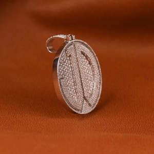 Joyería Hip Hop de Lujo Personalizada, Plata 925 y Chapado en Oro de 14K, Moissanita, Estilo Cubano, Colgante Unisex - Product Image 2