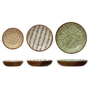 Bol en bois plaqué émail de bonne qualité Bol en bois de taille personnalisée avec cuillère de dernière conception pour hôtel à bas prix - Product Image 5