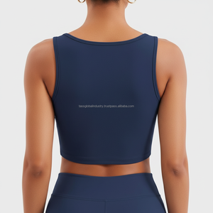 Sujetador Deportivo para Mujer con Doble Bolsillo, Espalda Baja, para Fitness, Yoga, Ropa de Gimnasio Personalizada para Verano - Product Image 2