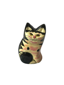 Fabriqué à la main 8 cm chat de Pâques Unique Artisan Decor Kashmiri Paper Mache pour les célébrations festives - Product Image 2