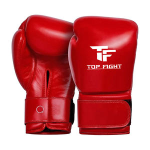 Gants de boxe avec impression personnalisée du logo Gants de boxe professionnels en cuir de vachette synthétique Gants d'entraînement de combat Gant de boxe en gros - Product Image 5