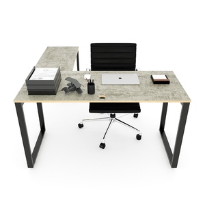 25x50cm L-Shaped <b>Computer</b> <b>Desk</b> with Iron Legs 140x140cm Assembly Required HCRT012 - Product Image 5