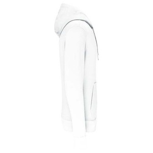 Sweat à capuche pour homme à manches longues, imprimé, en coton molletonné blanc, col rond, avec fonction imperméable, coupe classique - Product Image 2
